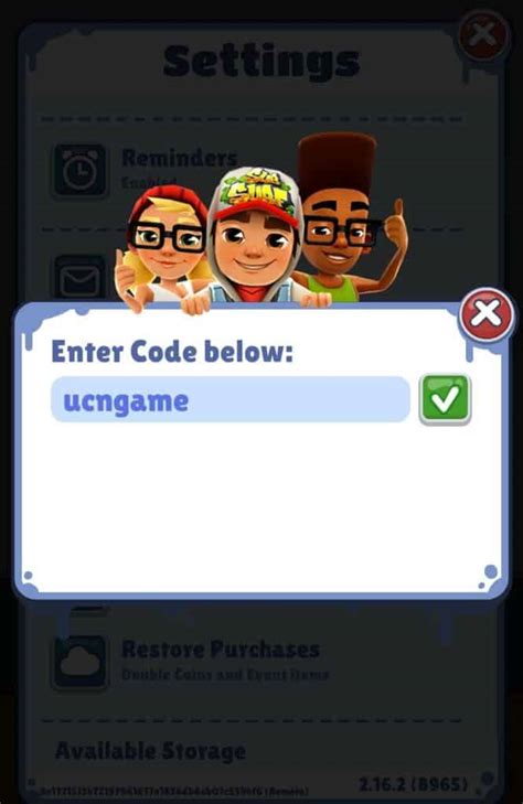 subway surfers codes 2022.